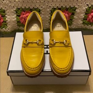 E8 by Miista yellow leather loafer 37